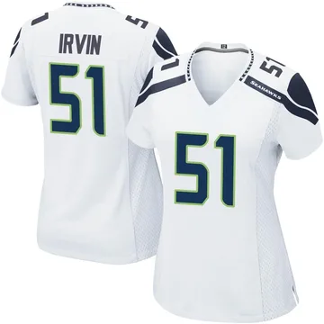 Men's Nike Bruce Irvin College Navy Seattle Seahawks Game Jersey