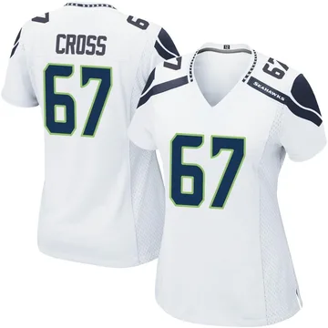 Men's Nike Charles Cross Navy Seattle Seahawks Player Game Jersey