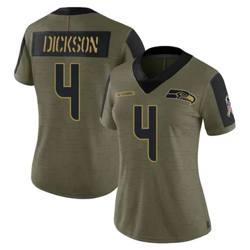 Game Women's Michael Dickson White Road Jersey - #4 Football Seattle  Seahawks Size S