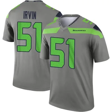 Men's Nike Bruce Irvin College Navy Seattle Seahawks Game Jersey