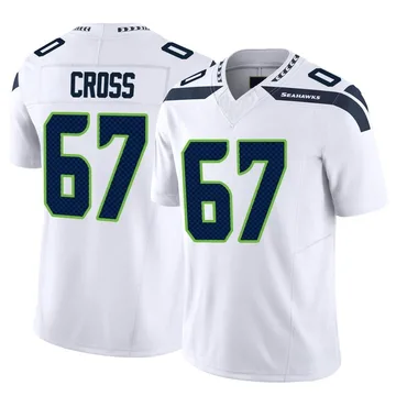 Men's Nike Charles Cross Navy Seattle Seahawks Player Game Jersey