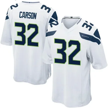 Seattle Seahawks Nike Alternate Game Jersey - Gray - Chris Carson - Youth