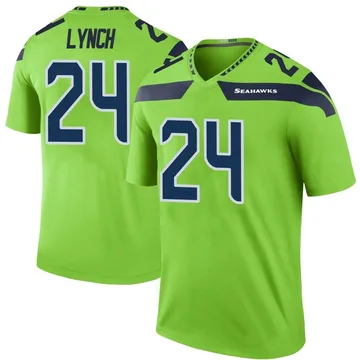 Nike Seattle Seahawks Women's Marshawn Lynch Game Jersey - Grey #24