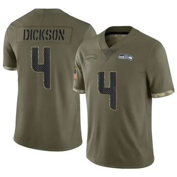 Limited Men's Michael Dickson Green Jersey - #4 Football Seattle Seahawks  100th Season Rush Vapor Untouchable Size 40/M