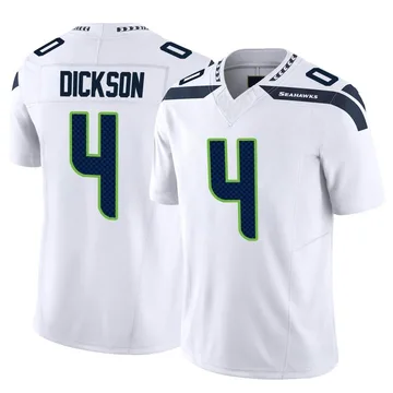 Limited Youth Michael Dickson White Road Jersey - #4 Football Seattle  Seahawks 100th Season Vapor Untouchable Size S(10-12)