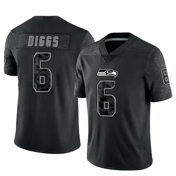 Seattle Seahawks Nike Road Game Jersey - White - Quandre Diggs - Mens