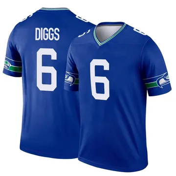 Quandre Diggs Women's Nike Neon Green Seattle Seahawks Alternate Custom Game Jersey Size: Medium