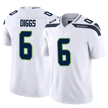 Men's Limited Seattle Seahawks NO.6 Quandre Diggs Color Rush Neon Jersey -  Green